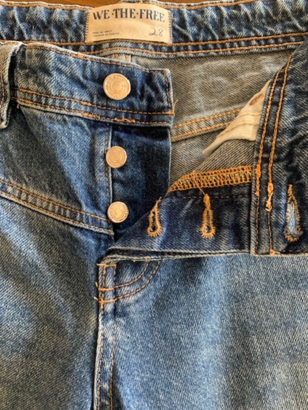 We The Free Light Blue Boyfriend Jeans - Picture 8 of 15